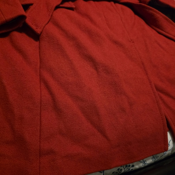 Beautiful Red NWT Kate Spade New York Wool Blend Pea Coat Belted Wrap Size XL - Picture 12 of 16